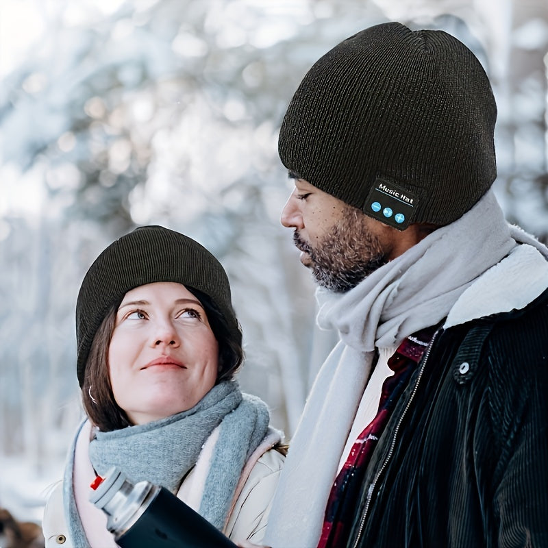 Wireless Beanie Hat With Headphones