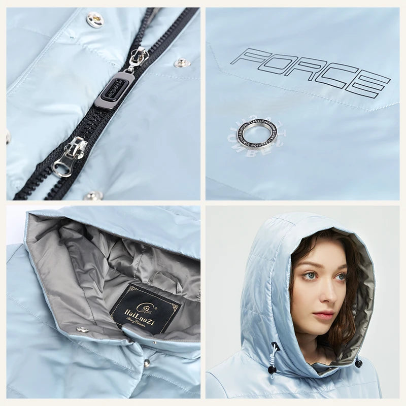 Women Jacket Short Parka Fashion Casual Waterproof Warm