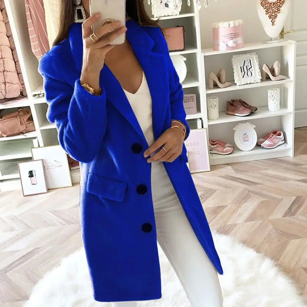 Casual Wool Blend Jackets Women Wool Jacket