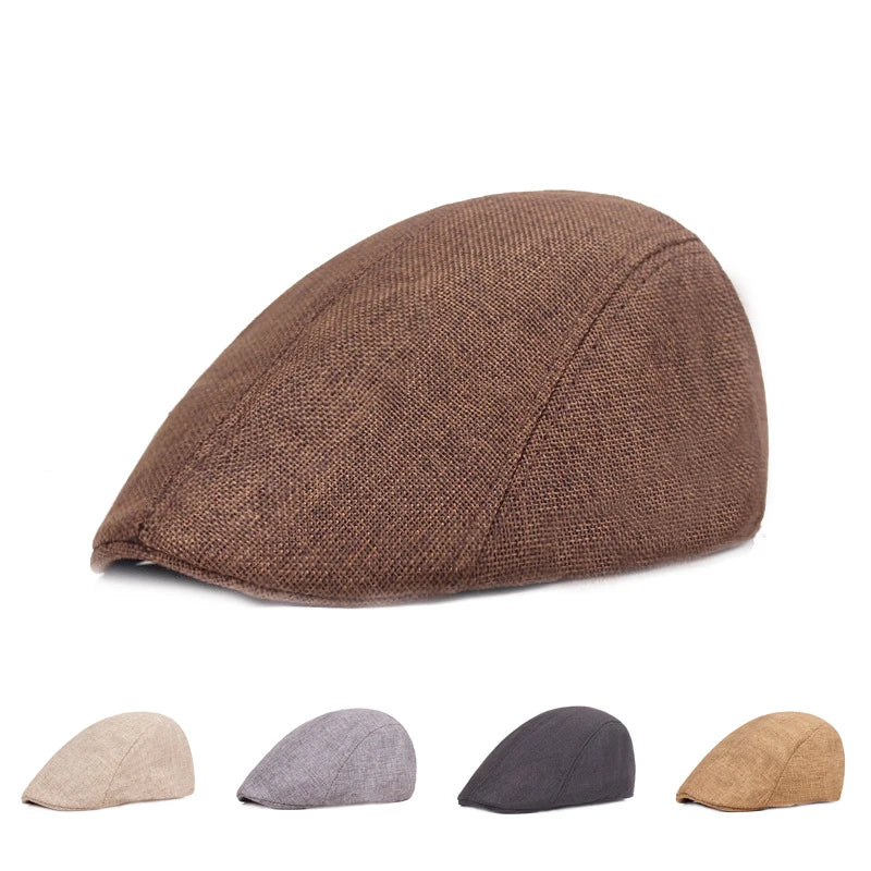 Men Octagonal Hats British Painters Hat Autumn Winter Berets