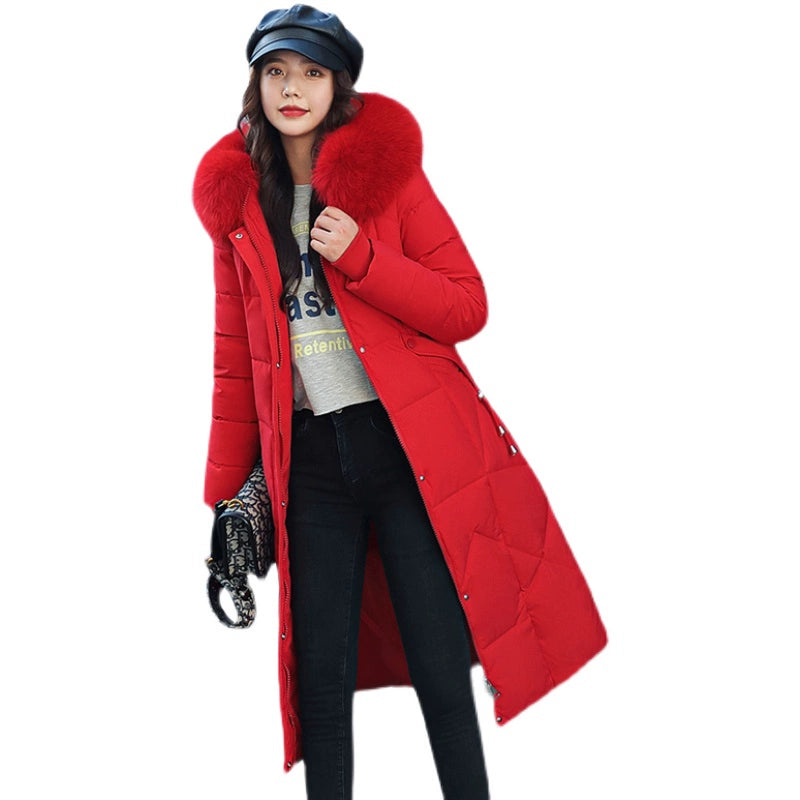 Dongdaemun Anti-Season Mid Length Long Length Loose down Cotton-Padded Jacket