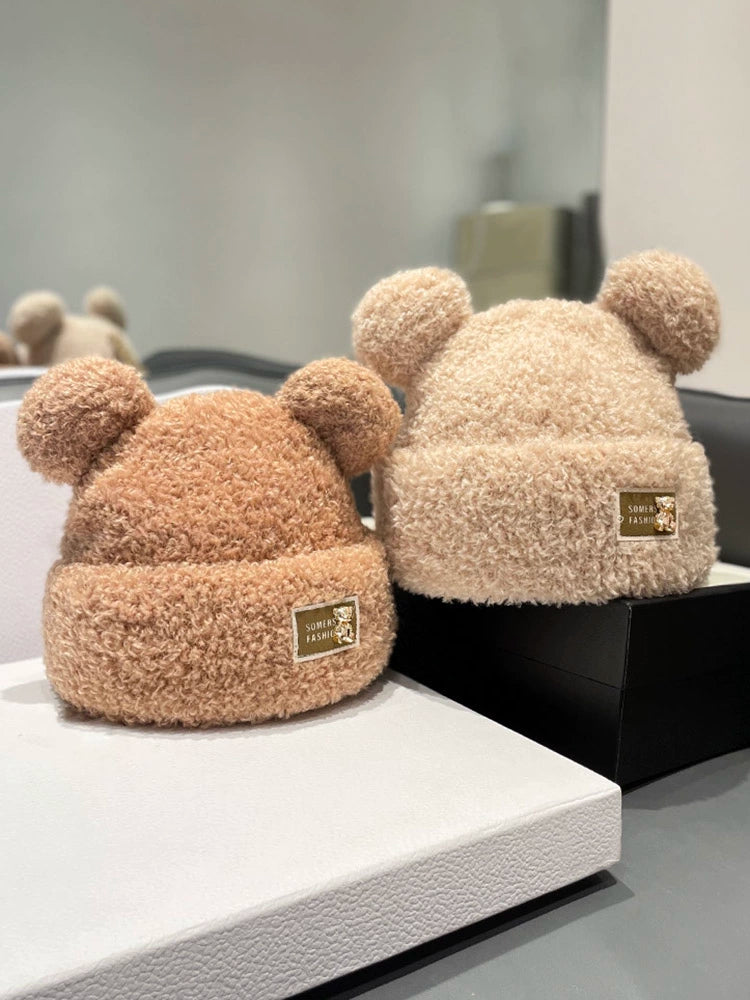 Cute Winter Cartoon Ears Female Student Wool Hat