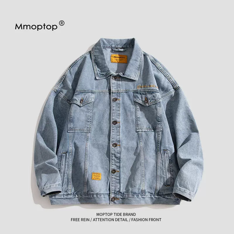 Mmoptop Spring and Autumn Men's Loose Lapels Workwear