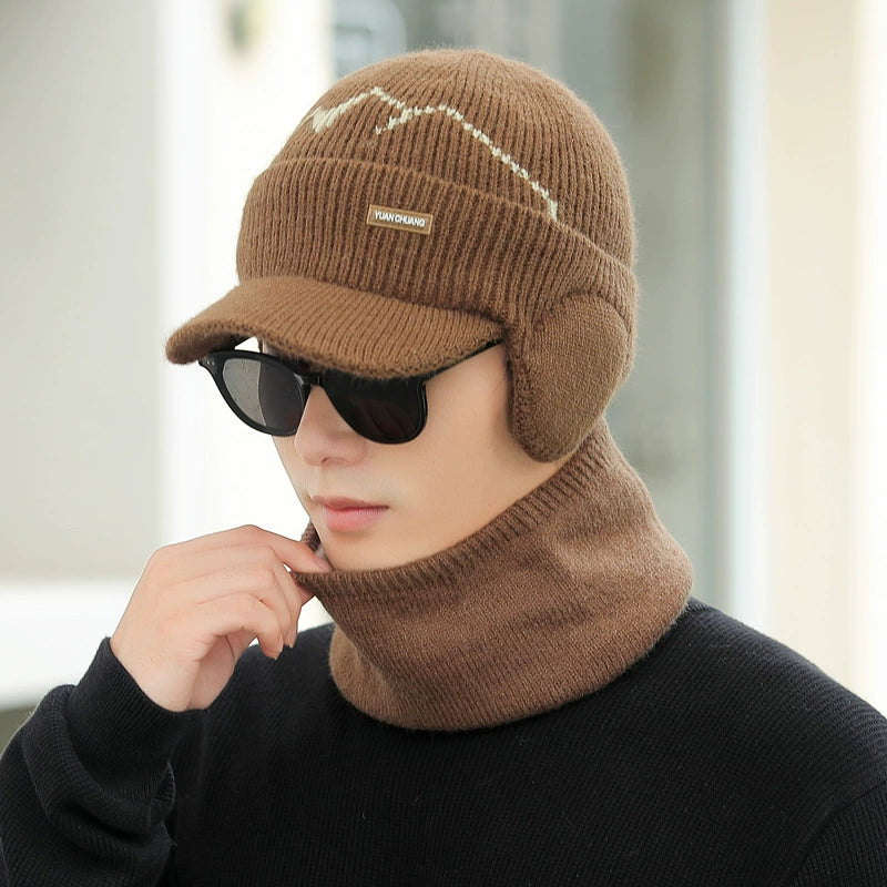 Hat Men Autumn Winter Fleece Lined Padded Warm Keeping