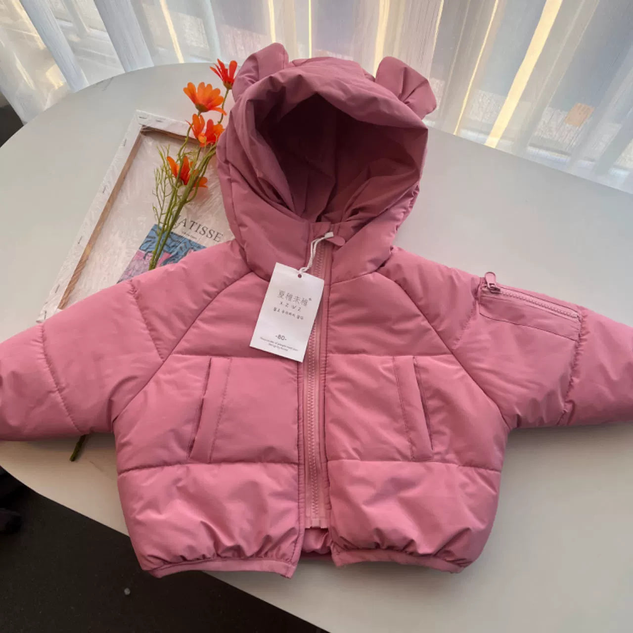 Cotton Jacket Top K-style Children Cartoon Bear Cotton-Padded Jacket