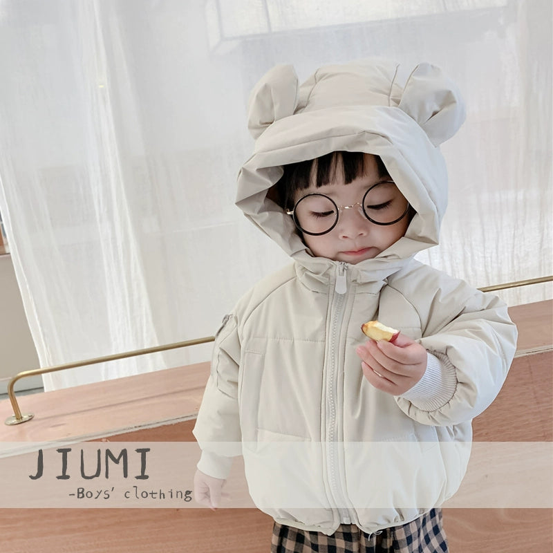 Cotton Jacket Top K-style Children Cartoon Bear Cotton-Padded Jacket