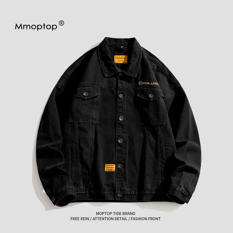 Mmoptop Spring and Autumn Men's Loose Lapels Workwear