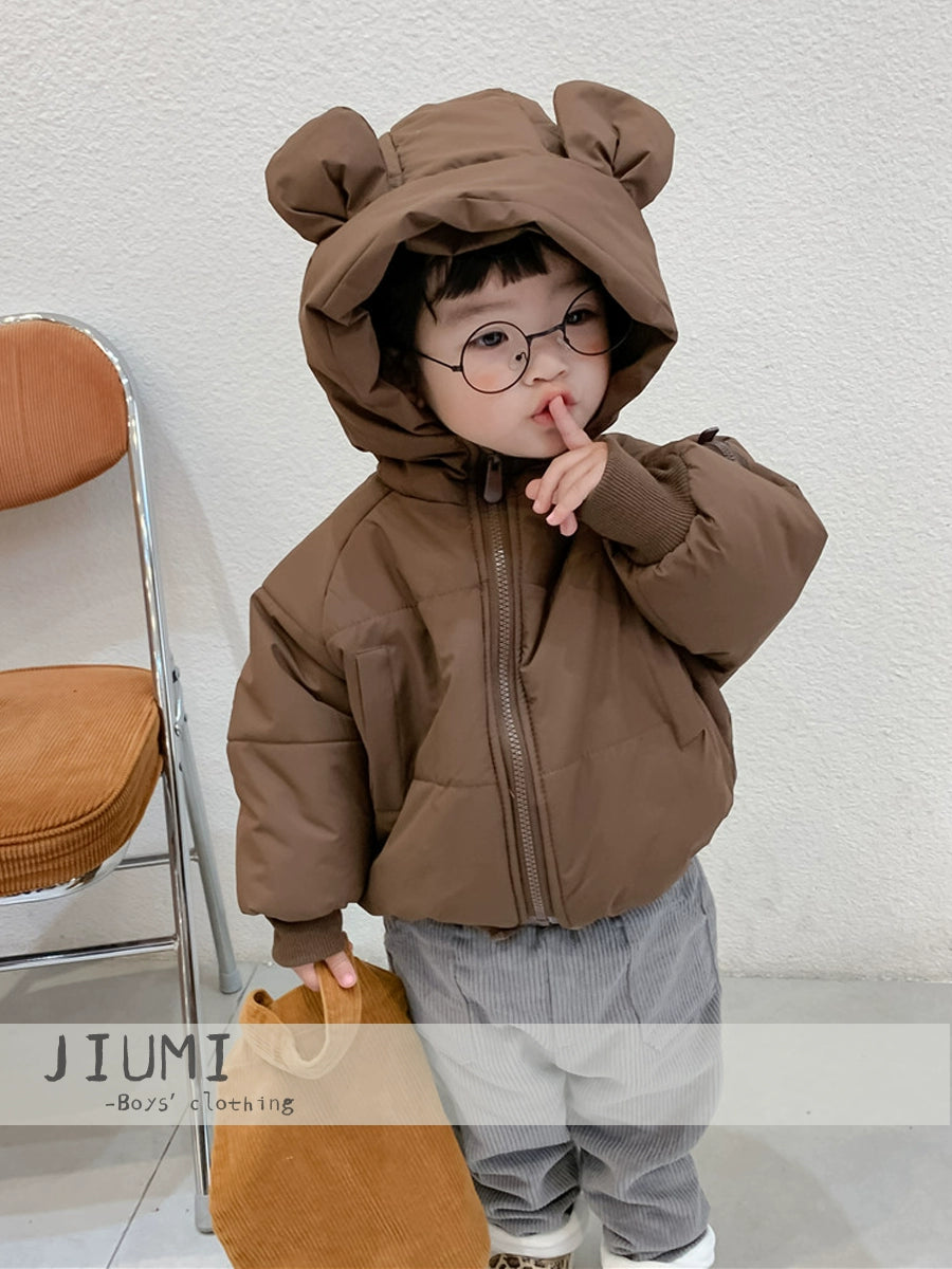 Cotton Jacket Top K-style Children Cartoon Bear Cotton-Padded Jacket