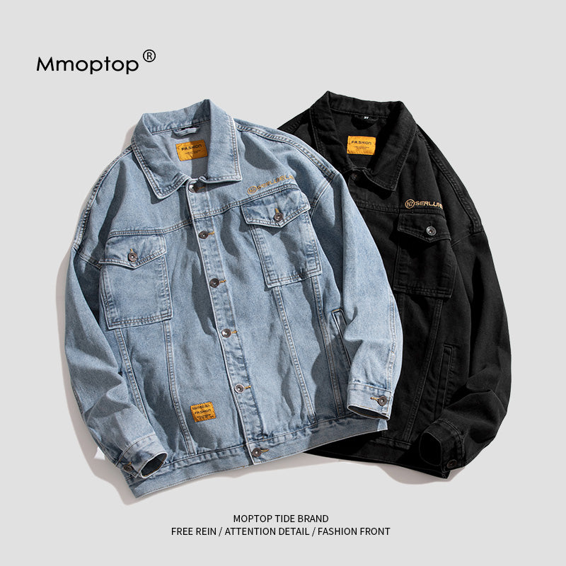 Mmoptop Spring and Autumn Men's Loose Lapels Workwear