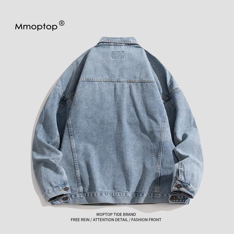 Mmoptop Spring and Autumn Men's Loose Lapels Workwear