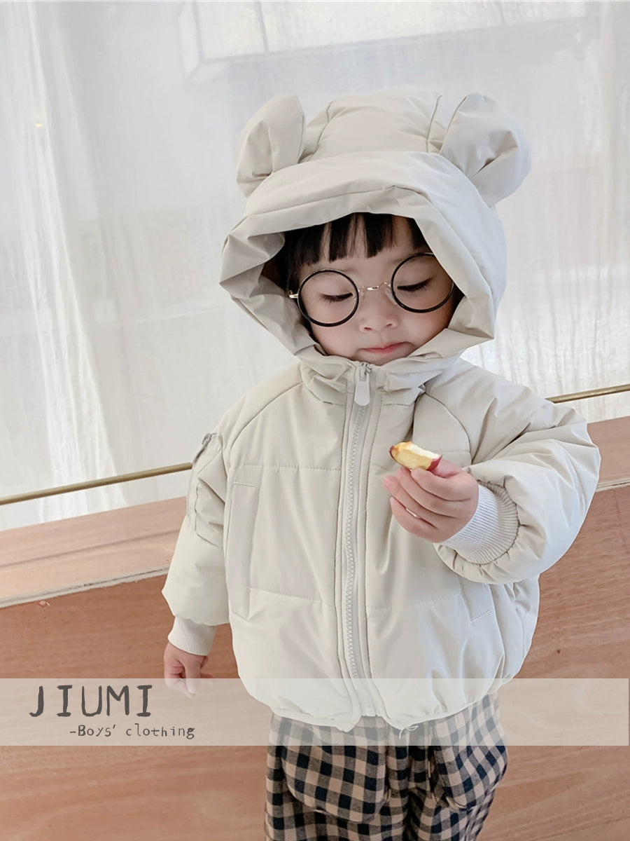 Cotton Jacket Top K-style Children Cartoon Bear Cotton-Padded Jacket