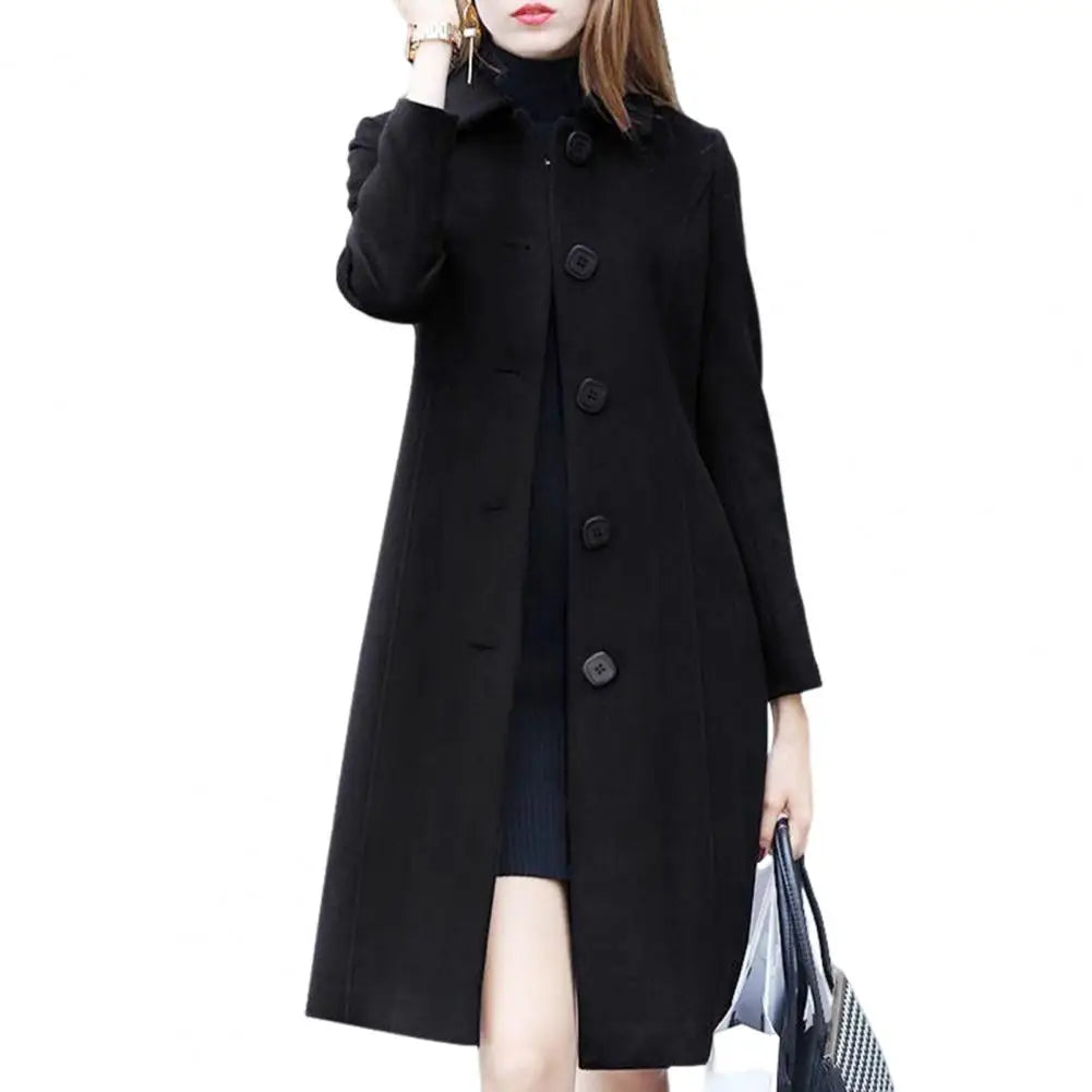 Long Sleeve Jackets Woman Elegant Pocket Slim Outfit Mujer