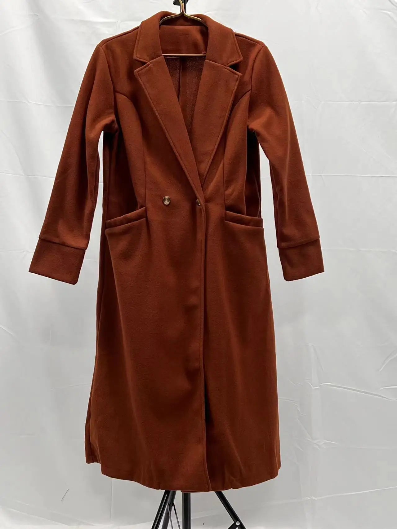 Korean version of the loose temperament haute overcoat coat