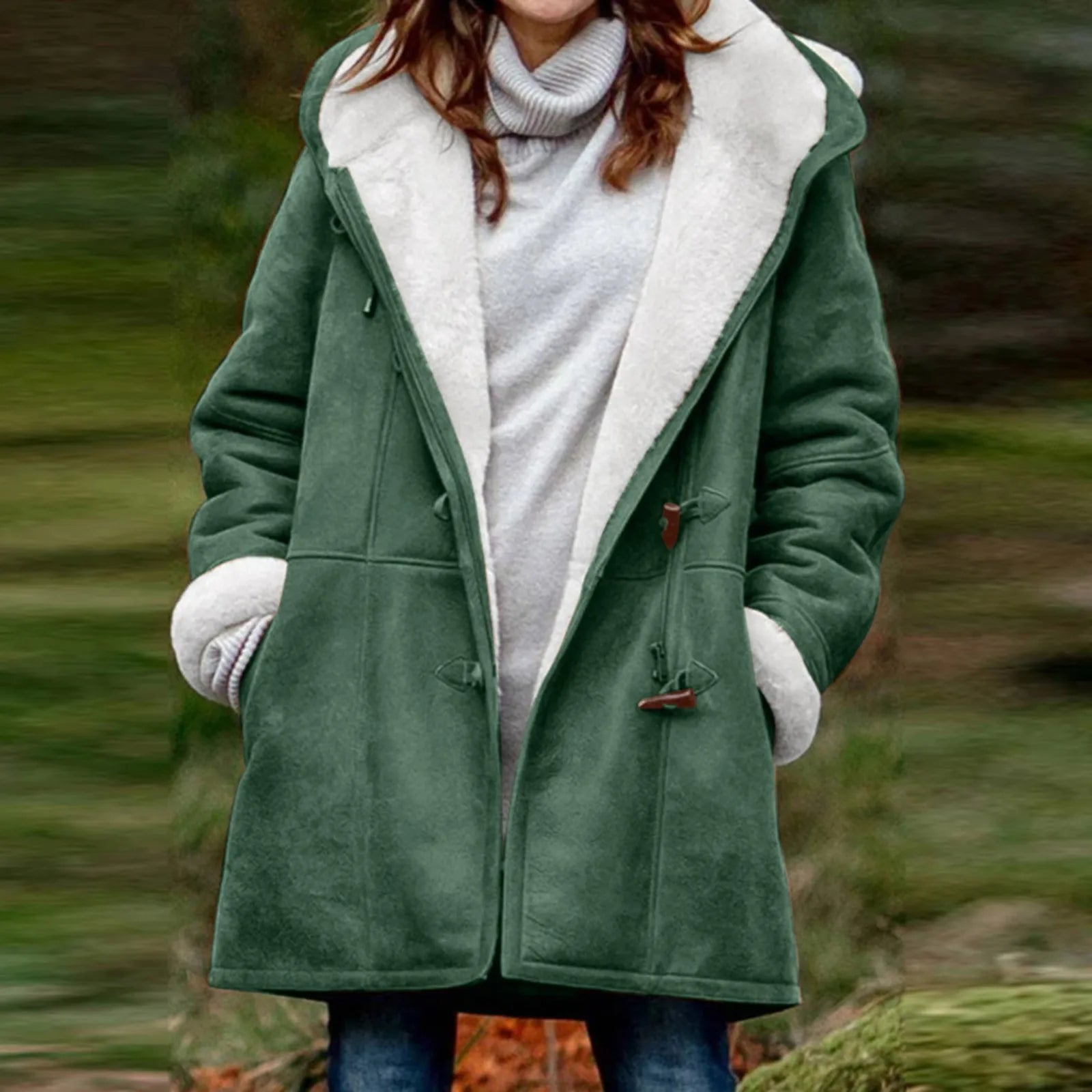 Button Solid Casual Various Colors Lady Jacket Winter Coat Female