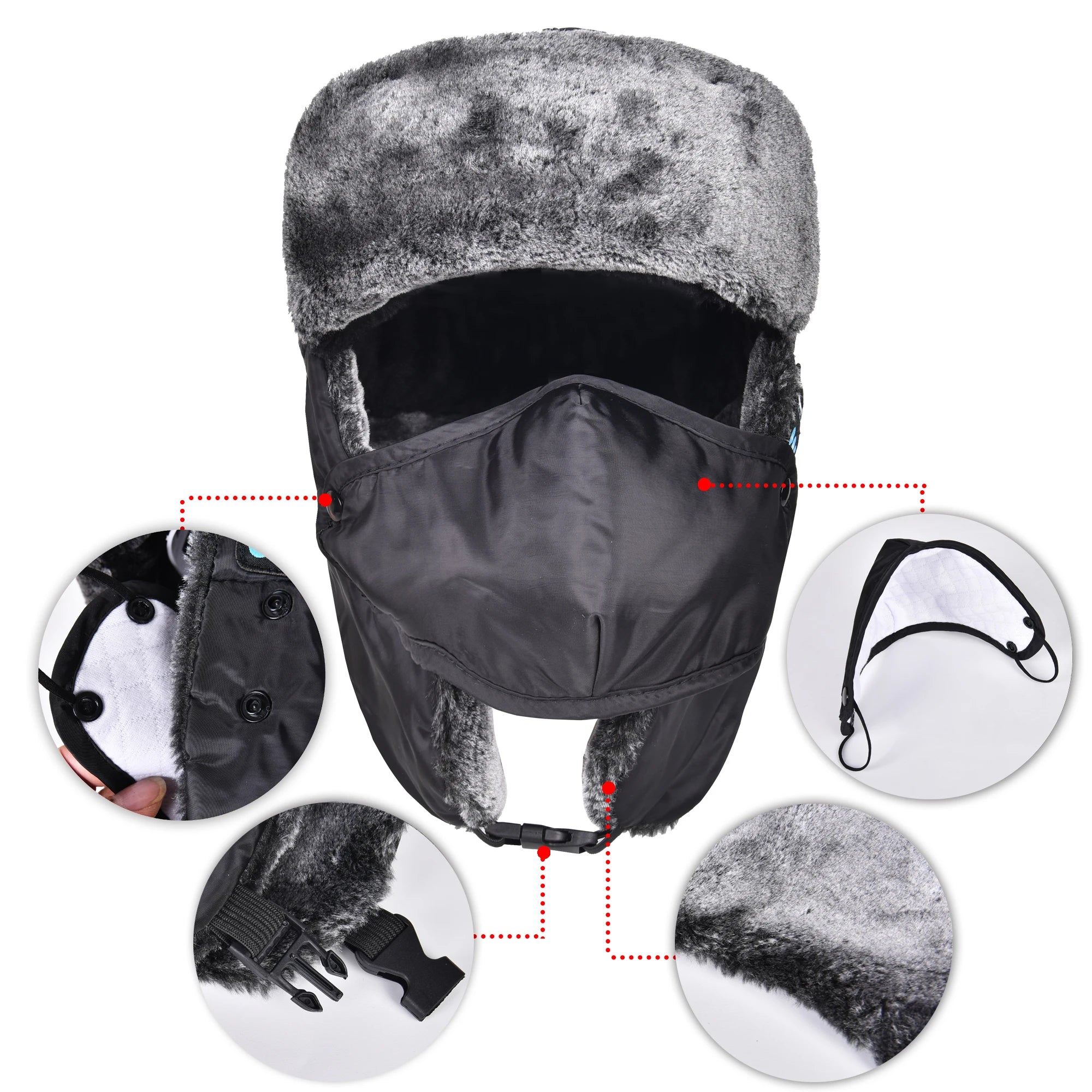 Winter Waterproof Wireless Hat with Bluetooth Headphones