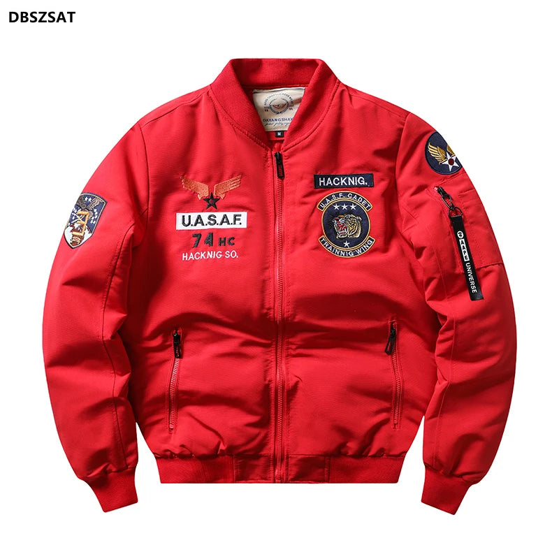 Bomber Jacket Ma1 Air Force Pilot Casual New Arrival Military Style Men