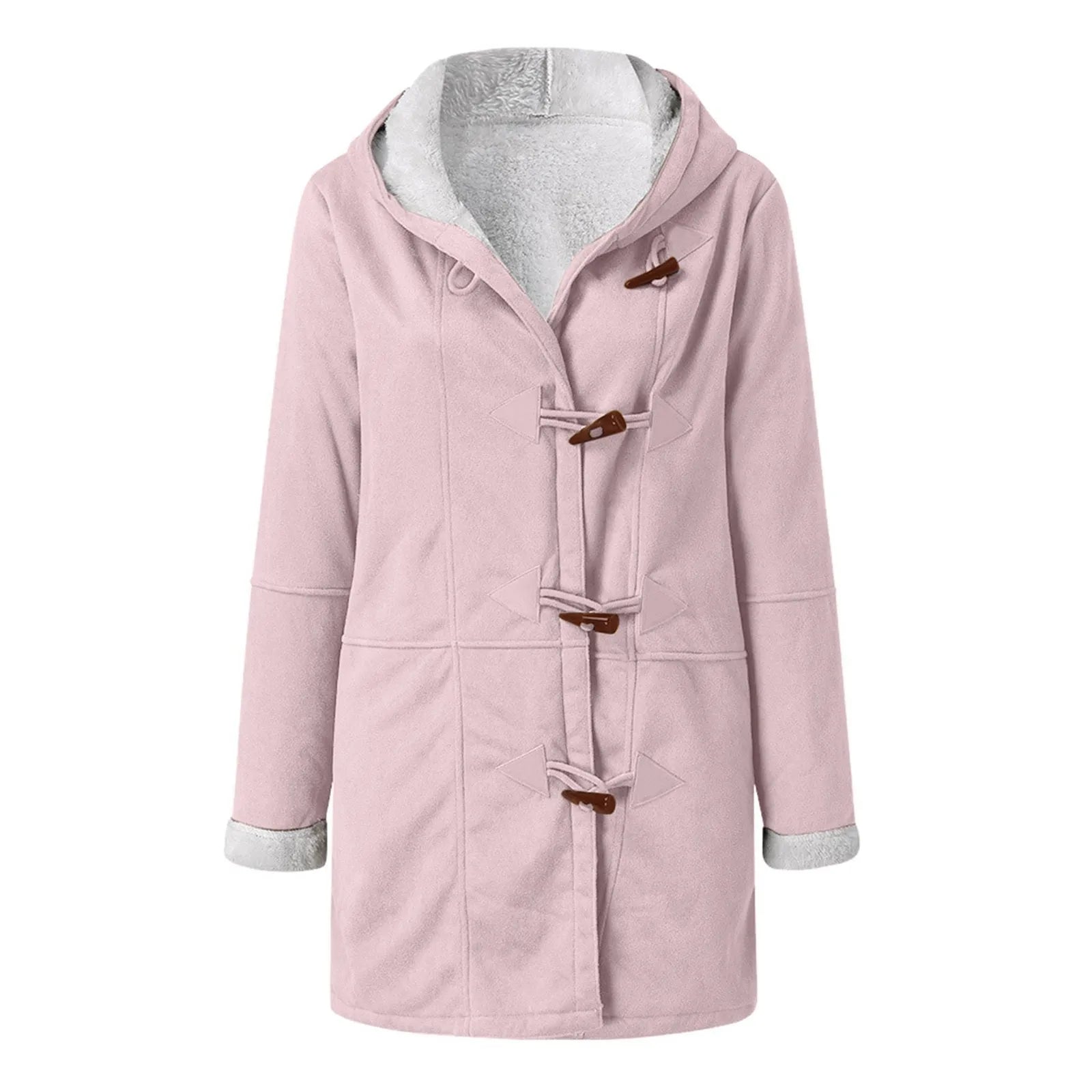 Button Solid Casual Various Colors Lady Jacket Winter Coat Female