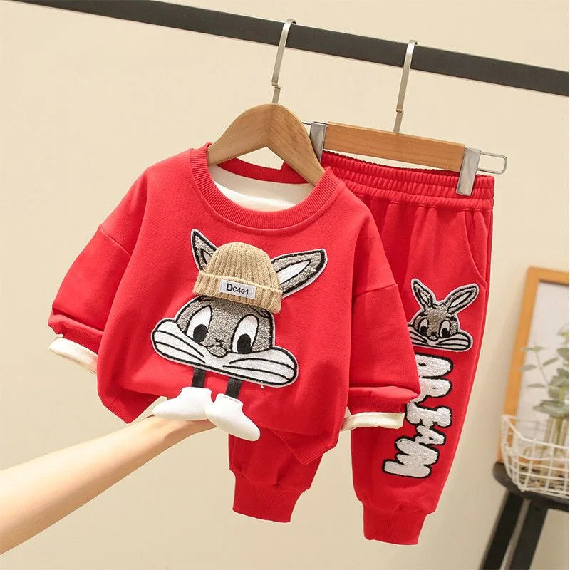 Pants Bottom 2pcs Suit Children Girls Outfits Tracksuits