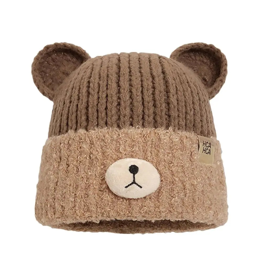 Fashion Winter Warm Knitted Cap Soft Bear Ears Beanie Hat