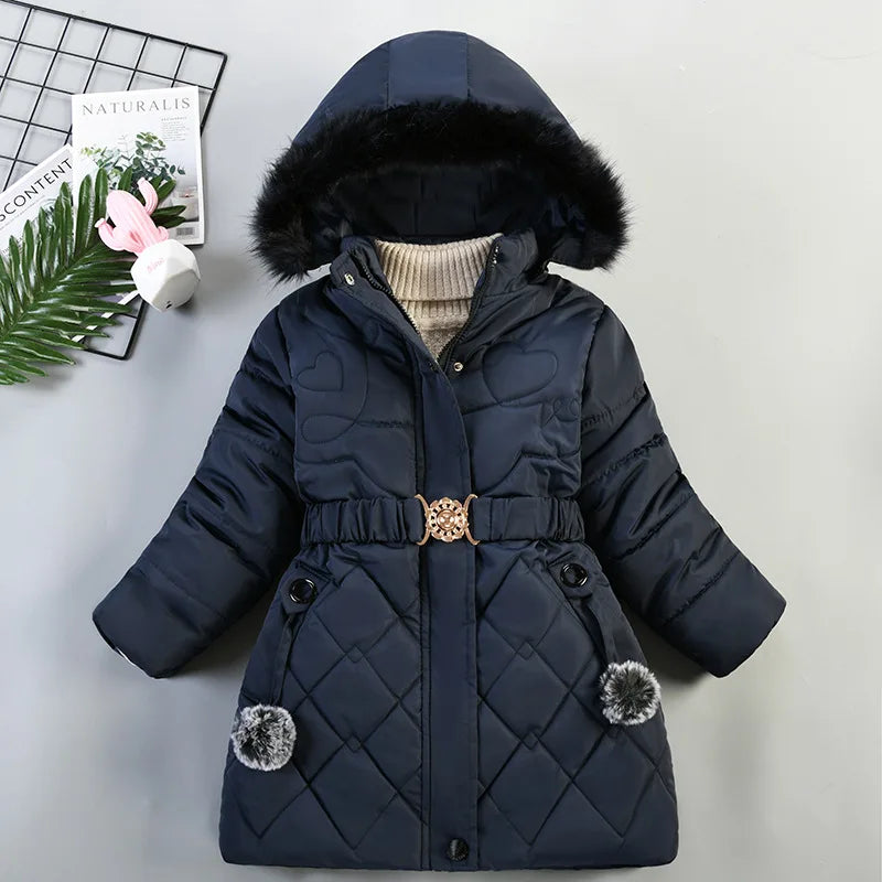 Windproof Outerwear Birthday Christmas Girls Coat