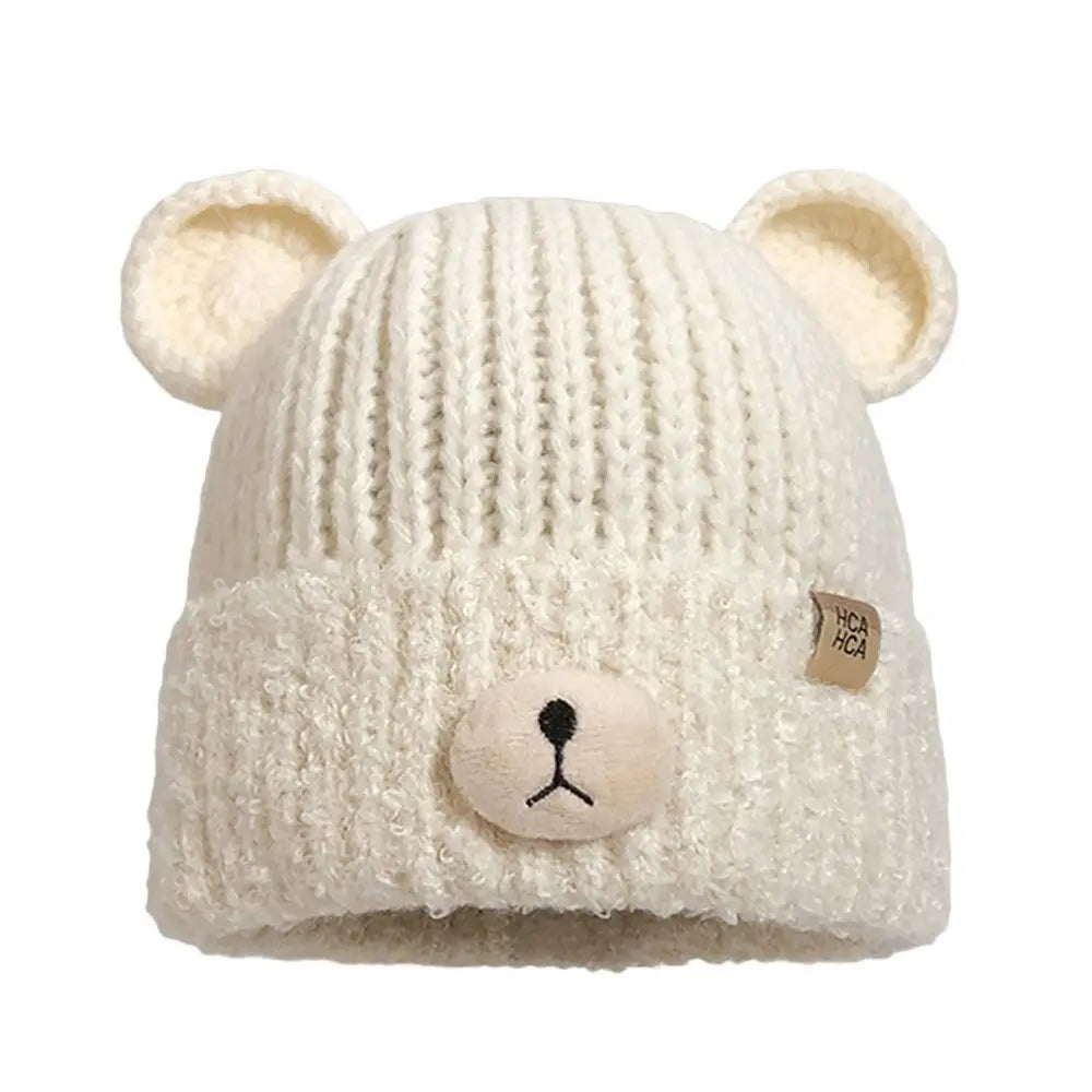 Fashion Winter Warm Knitted Cap Soft Bear Ears Beanie Hat