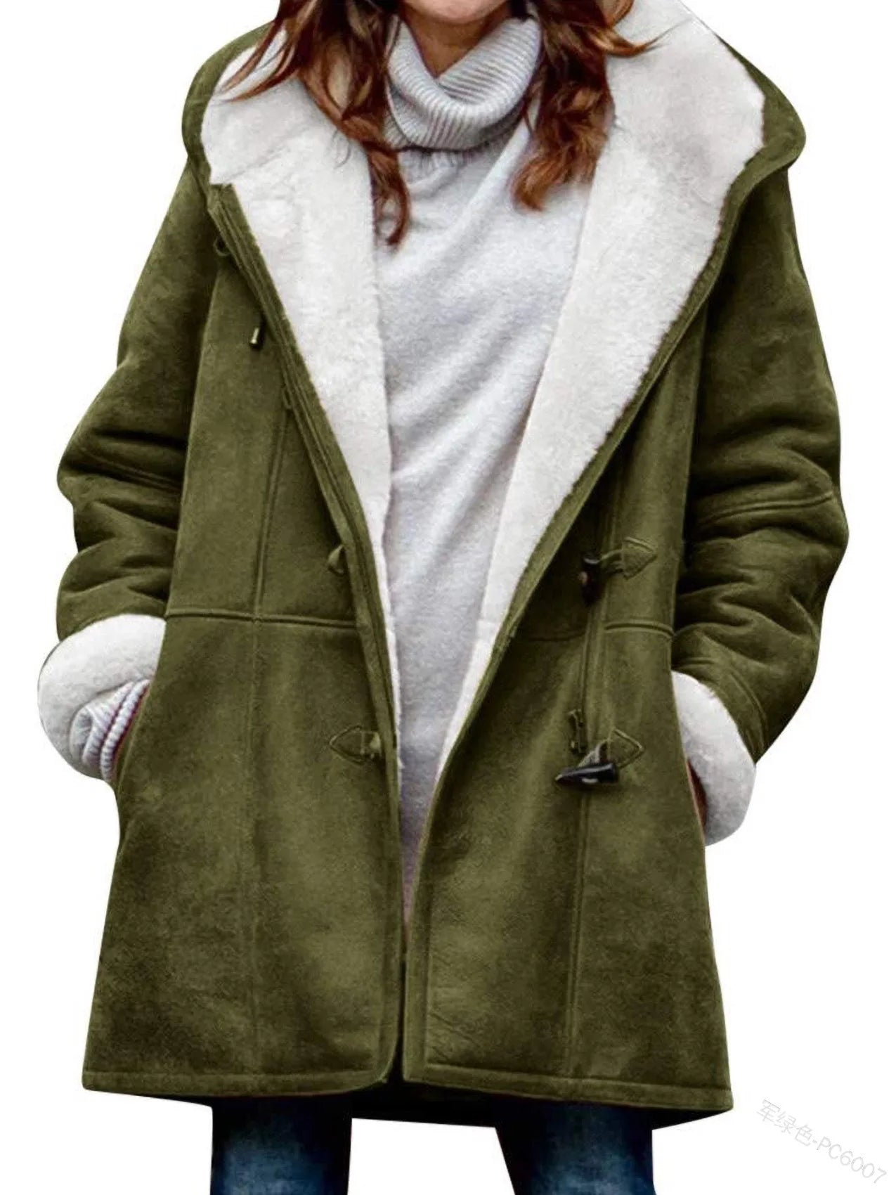 Button Solid Casual Various Colors Lady Jacket Winter Coat Female