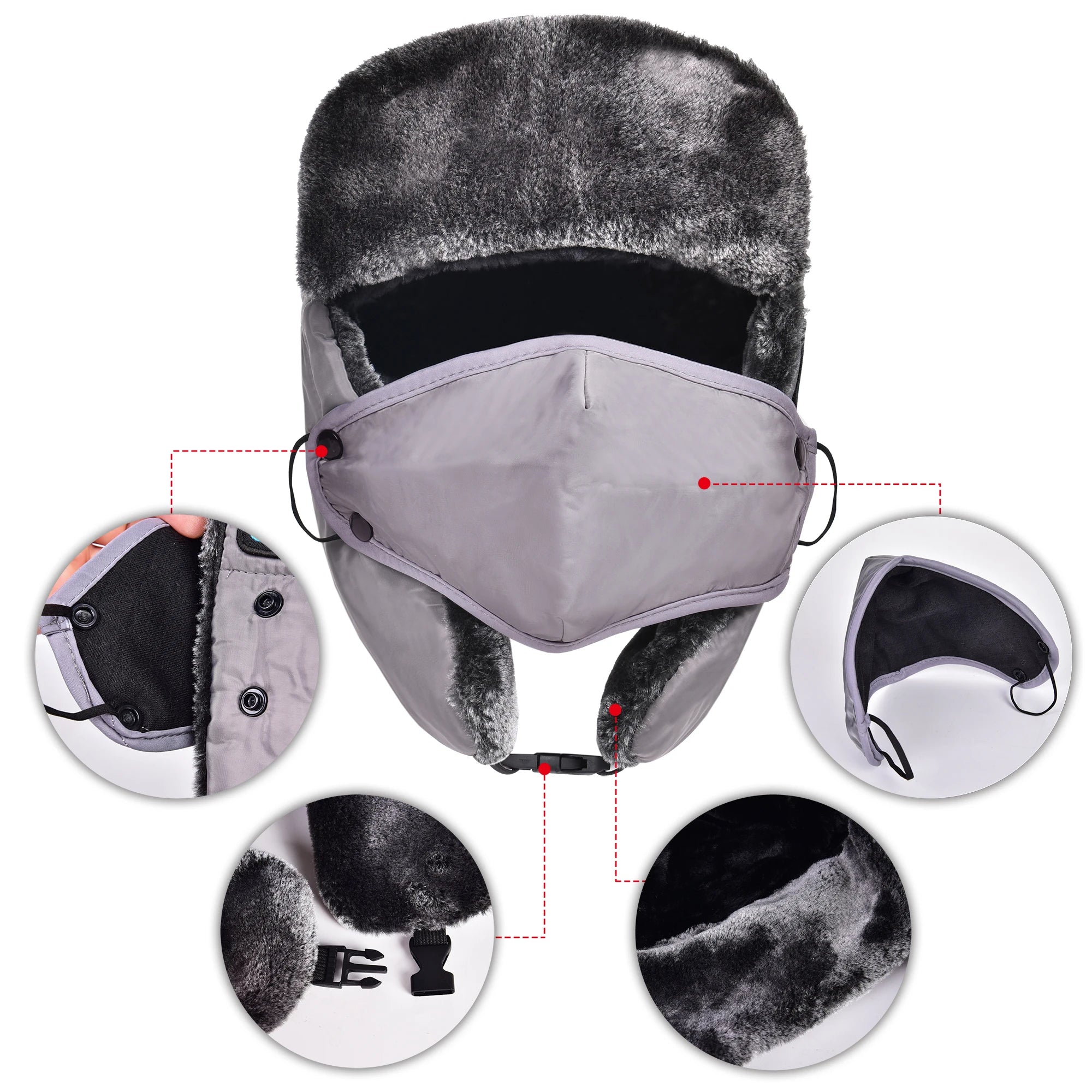 Winter Waterproof Wireless Hat with Bluetooth Headphones