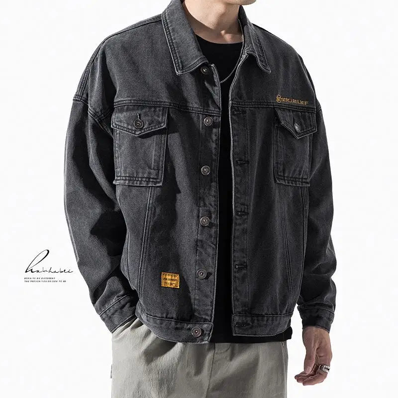 Denim Jacket Men's Spring And Autumn Fit Loose