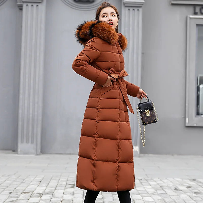 UHYTGF 2024 Winter Jacket Women's Warm Parkas Fashion