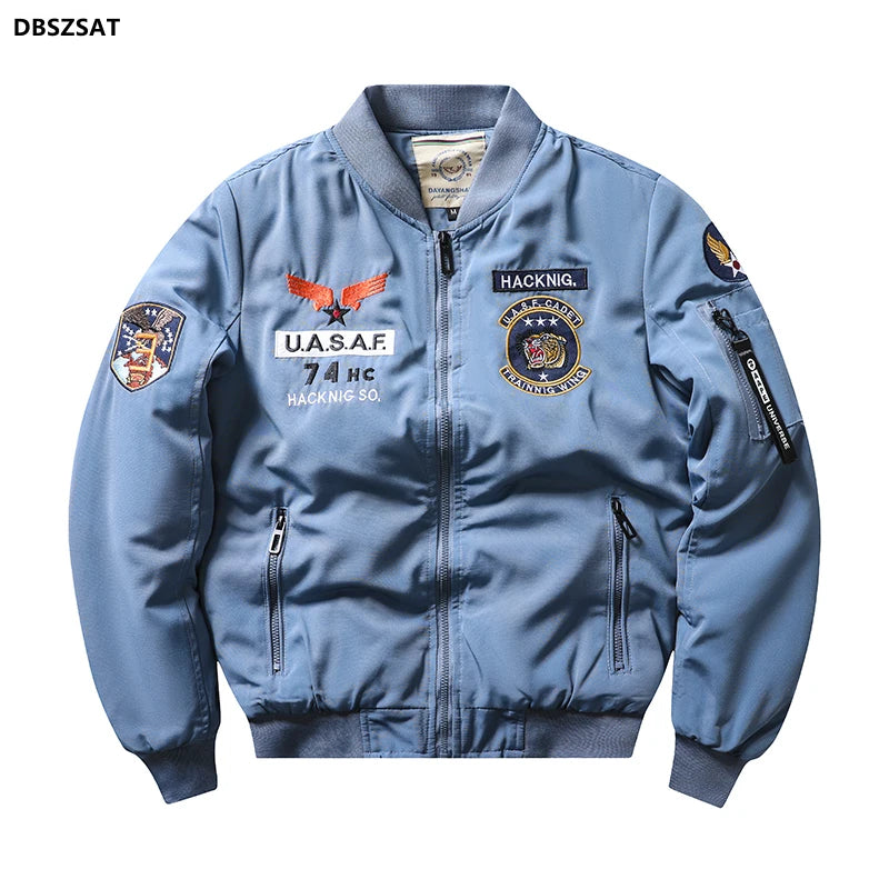 Bomber Jacket Ma1 Air Force Pilot Casual New Arrival Military Style Men