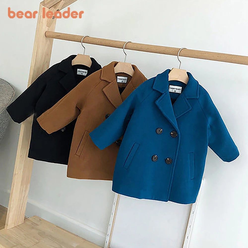 Infant Toddler Lapel Tweed Coat 2025 Autumn Winter Outerwear Coats