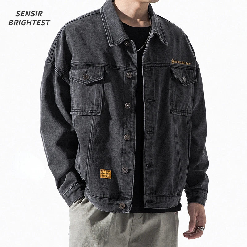 Denim Jacket Men's Spring And Autumn Fit Loose