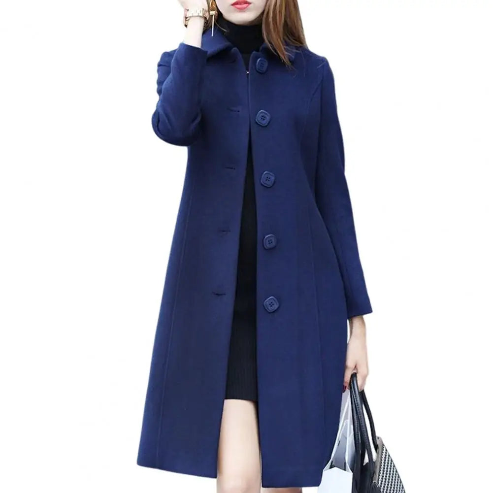 Long Sleeve Jackets Woman Elegant Pocket Slim Outfit Mujer