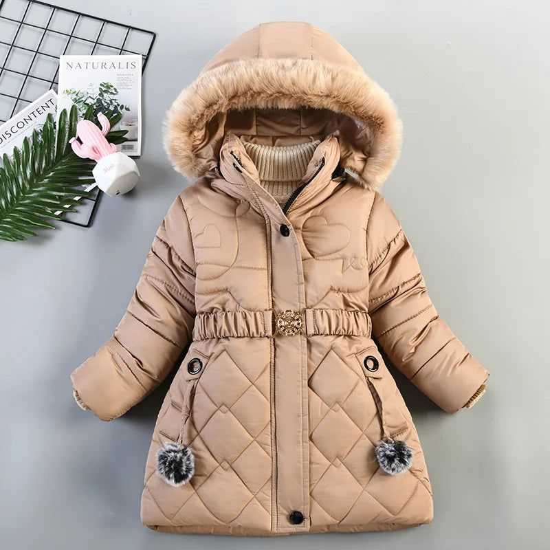 Windproof Outerwear Birthday Christmas Girls Coat