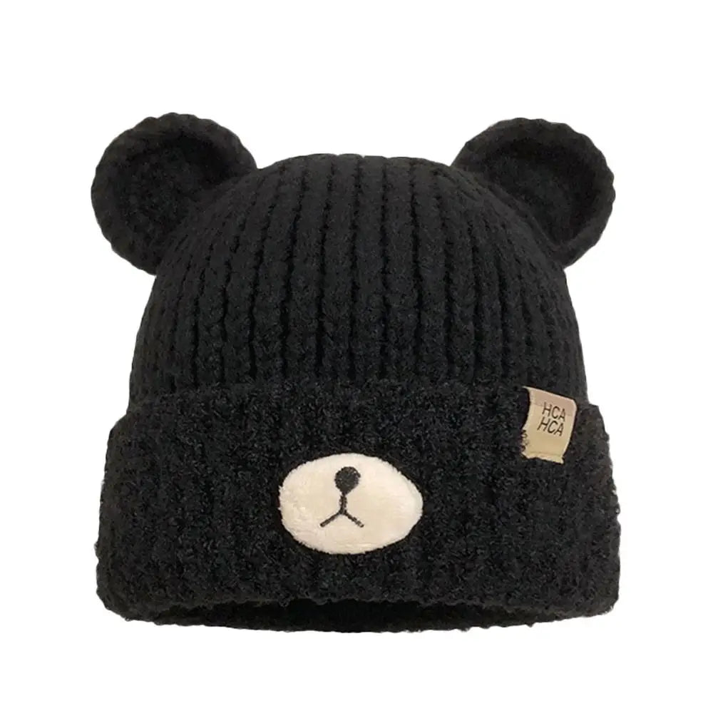 Fashion Winter Warm Knitted Cap Soft Bear Ears Beanie Hat