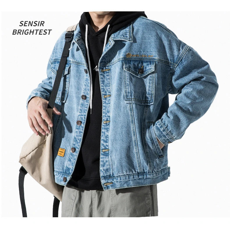 Denim Jacket Men's Spring And Autumn Fit Loose