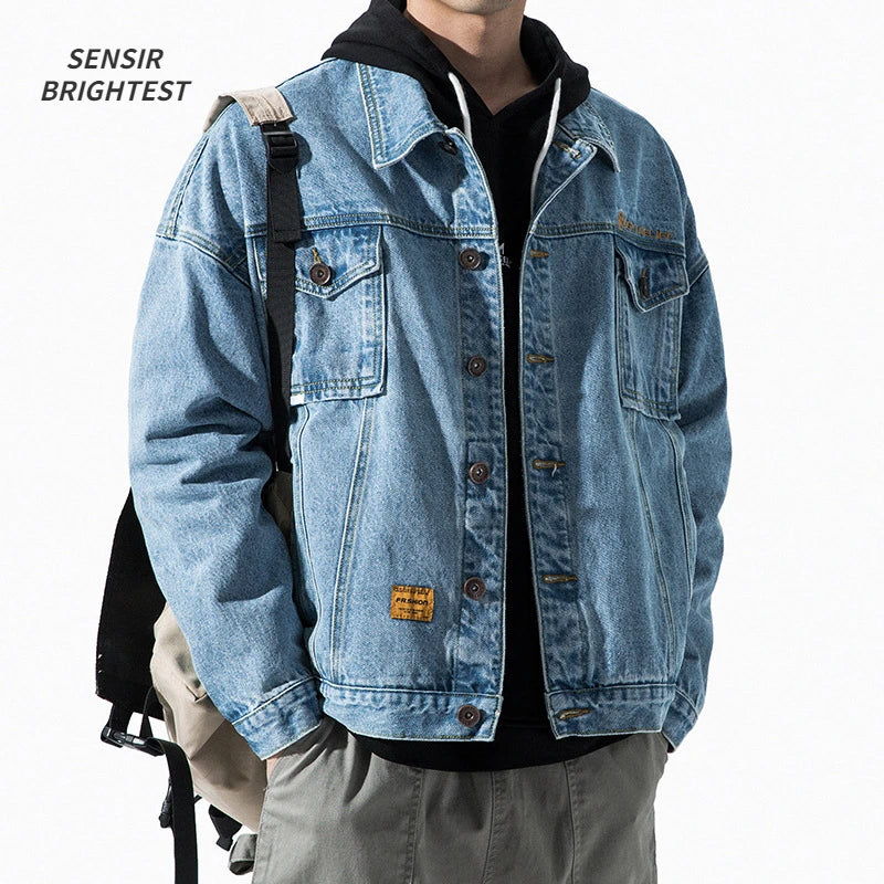 Denim Jacket Men's Spring And Autumn Fit Loose