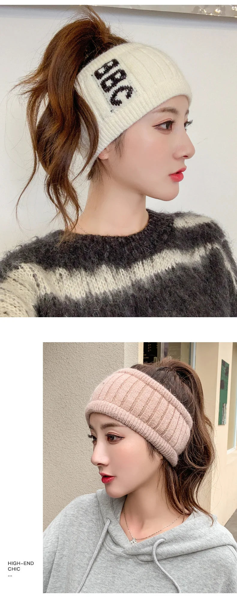 Soft Fabric Hair Pullover Hat Sports Wrap