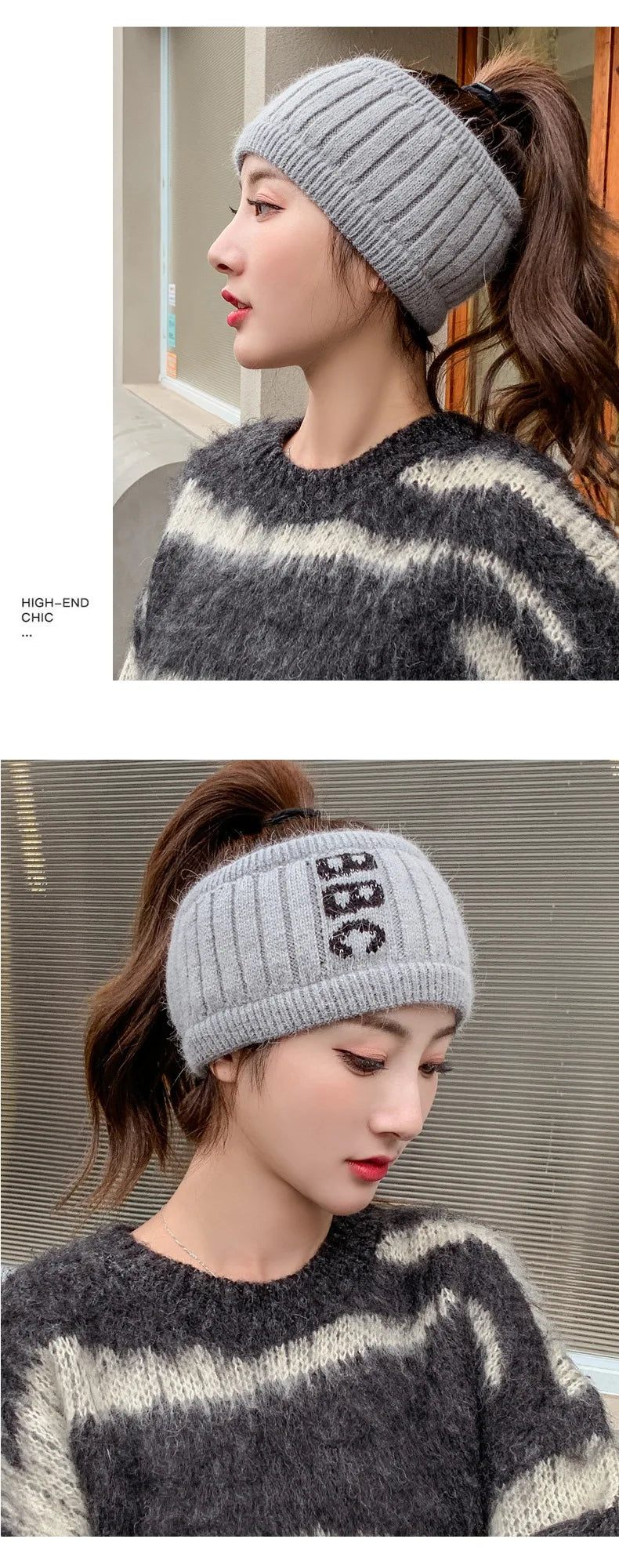 Soft Fabric Hair Pullover Hat Sports Wrap