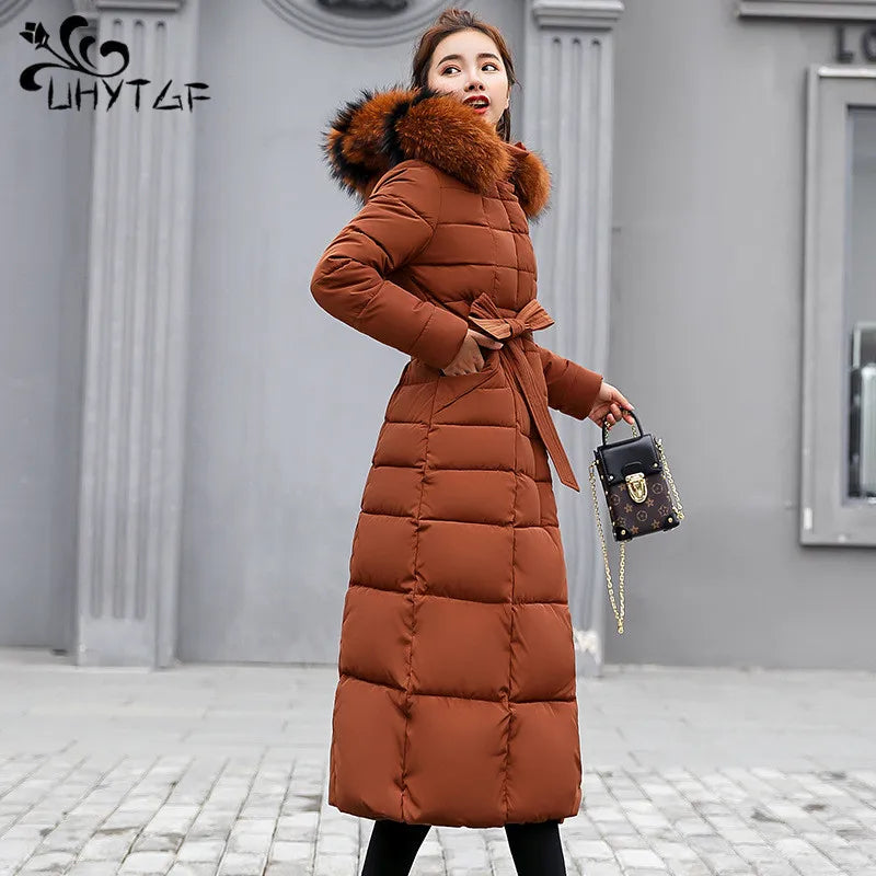 UHYTGF 2024 Winter Jacket Women's Warm Parkas Fashion