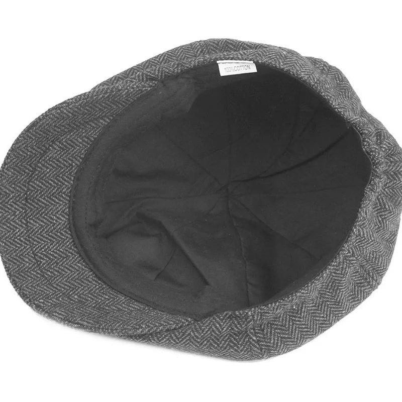 Men Octagonal Hats British Painters Hat Autumn Winter Berets