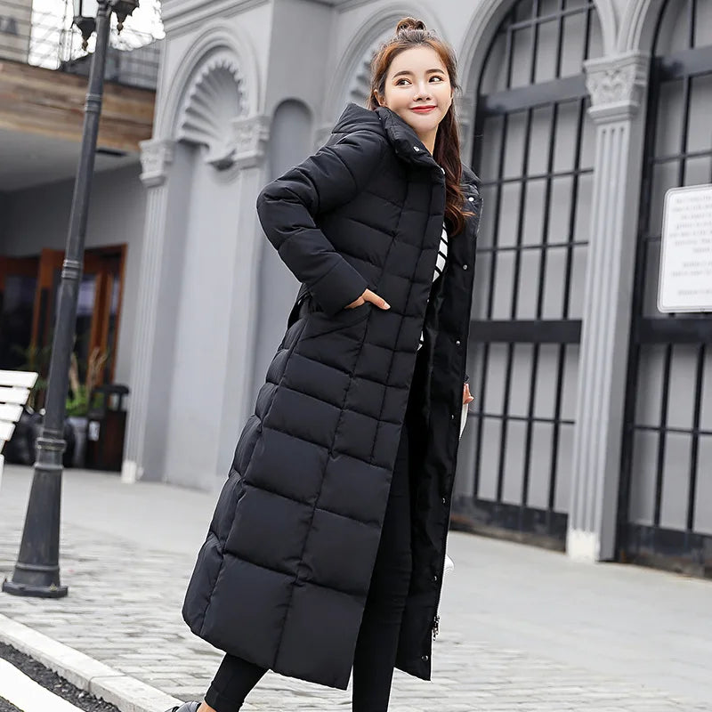 UHYTGF 2024 Winter Jacket Women's Warm Parkas Fashion