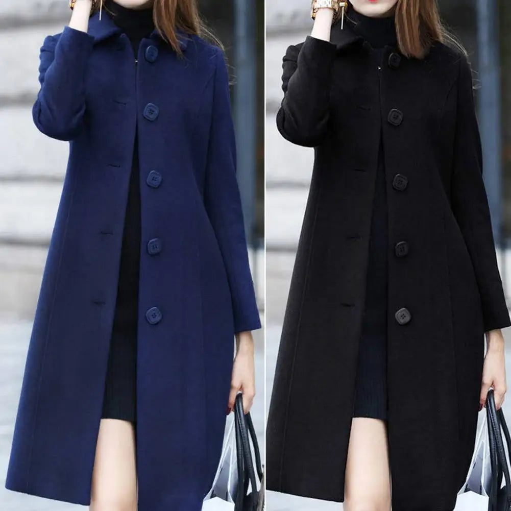 Long Sleeve Jackets Woman Elegant Pocket Slim Outfit Mujer