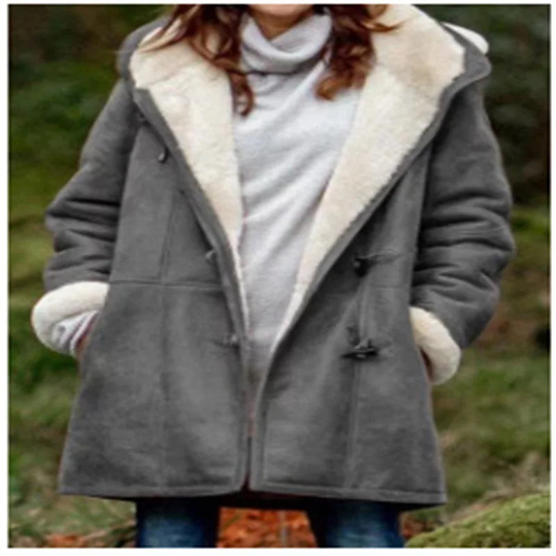 Button Solid Casual Various Colors Lady Jacket Winter Coat Female