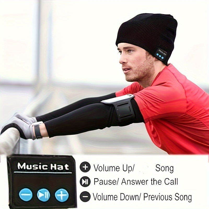 Wireless Beanie Hat With Headphones